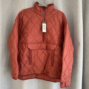 NWT Alpine Design Women's Quilted Anorak Dark‎ Auburn L